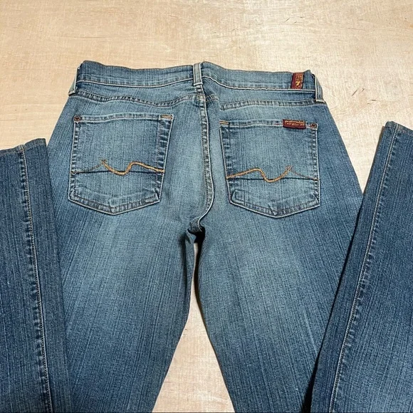 Seven for all mankind boot cut jeans size 28 - Picture 8 of 10